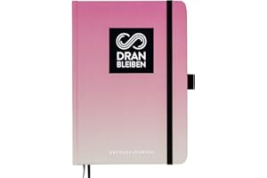 ‎DRAN BLEIBEN DRANBLEIBEN Erfolgsjournal – für Ziele, Fokus, Selbstreflexion, Achtsamkeit & persönliche Entwicklung – DIN A5 (Startversion, Beachy Rosé)