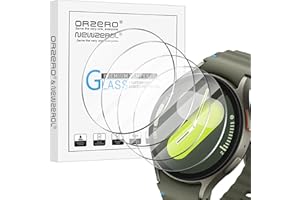 NEWZEROL 4 Packs Compatible for Samsung Galaxy Watch 7(44MM Version) Tempered Glass Screen Protector High Resolution Tempered Glass Screen Protector Bubble Free Protective Film - Transparent
