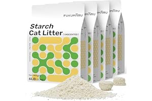 FUKUMARU Yuca Arena para Gatos 10.8kg– Fuerte aglomeración, Ingredientes Vegetales, Fondo Antiadherente, sin Polvo, sin Perfume para un excelente Control de olores