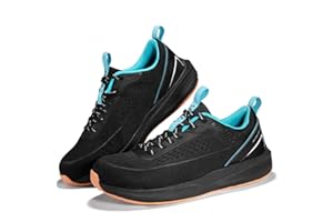 SPIEZ Zapatos de Seguridad para Hombre Ligero Transpirable Calzado Seguridad Zapatos de Trabajo Antideslizantes Hombre Negro/Verde EU 40-46