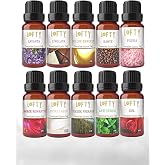 LOFTY 10'lu Set U&ccedil;ucu Yağ Buhurdanlık Esansı Oda Kokusu Esansiyel Yağ Buhur Yağı 10ML