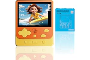 TECTINTER Console de Jeu Portable pour Enfants et Adultes - 319 Jeux Vidéo Rétro Préchargés - Écran LCD de 6,3 cm - Mini Jouet Électronique d'Arcade - Cadeaux pour Garçons et Filles