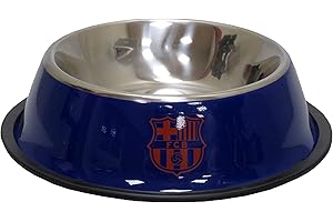 CYPBRANDS Fútbol Club Barcelona, Comedero y Bebedero para Perros, Producto Oficial Fútbol Club Barcelona, Color Azul (CyP Brands)