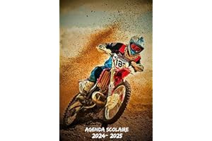 Agenda Scolaire 2024 2025 Motif Moto-Cross: Organisateur Semainier une semaine Par deux Pages,Planificateur Scolaire Pour Étudiants (primaire,Collège,lycée, université)