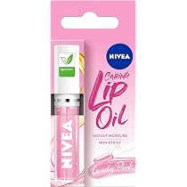 NIVEA Candy Pink Lip Oil (5.5ml), Moisturising Lip Oil With 100 ...