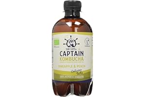 THE GUTSY CAPTAIN KOMBUCHA Captain Kombucha Bebida de Piña, 430 ml, Pack de 1