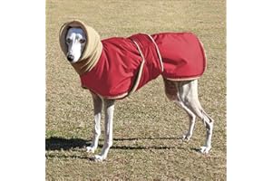 IUOU Abrigo Impermeable para Perros, Ropa para Perros súper cálida y Gruesa para Perros medianos, Galgos, Lobos y Perros pastores