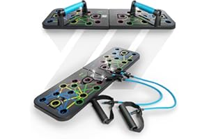 YM Push Up Board, tabla de flexiones portátil plegable multifunción herramientas para gimnasio con asas antideslizantes, entrenamiento en casa entrenamiento fitness culturismo