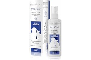 Dermocura Spray Scioglinodi Nutriente con Aroma Piacevole e Delicato per Cane e Gatto - Efficace Sciogli nodi Districante per un Pelo morbido e Profumato, Non irrita la cute 200 ml
