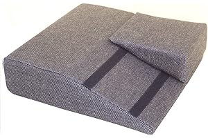 nudischer Mai Arthrodesenkissen orthopädisches Sitzkissen Breite 40 cm Tiefe 40 cm Höhe 10 cm Polyacryl Bezug anthrazit