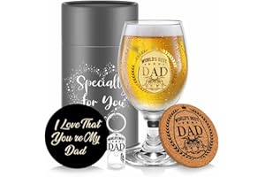 BIGNOSEDEER Regalo Papà Bicchieri Birra Particolari Regali Boccale Birra Personalizzato Regali Per Papà Idee Regalo Uomo Compleanno Bicchiere Birra Festa Del Papà Regalo Natale Tazze Personalizzate Regali Per Lui