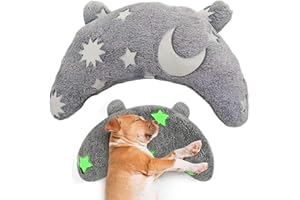 DXPETA Dog Pillow, Soft and Supportive Pet Bed for Small to Medium Dogs, Calming Doughnut Design, for Joint Relief Sleeping Improve Puppy Indoor Cats Accessories