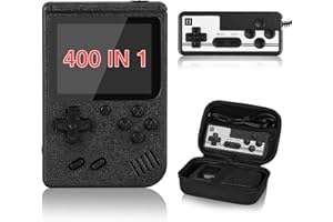 Console de Jeu Portable - Vaomon Retro Handheld Game Console Comes with Portable Shell, 400+ Classical FC Games, Game Console Support Connecting TV & 2 Players, Ideal Gift for Kids & Lovers