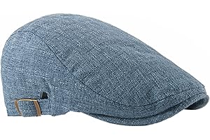 FBBULES Classico Berretto Piatto da Uomo da Strillone Berretti Newsboy Cappelli Traspirante Retro Coppola Uomo Estiva Basco Casuale Cappello da Guida con Fibbia Regolabile
