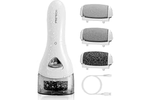 PRITECH Electric Foot Callus Removers Rechargeable Foot exfoliator Callus Shaver Portable Foot File Pedicure Tools Set Feet Care rasp Dead Skin Remover for Dry Skin Treatment USB Charging