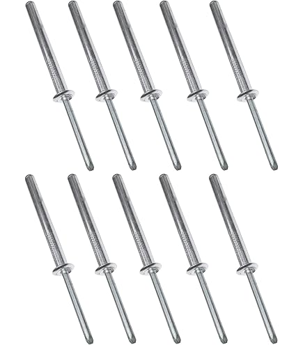 AERZETIX - Set van 100 standaard blindklinknagels 4x20mm aluminium/staal - DIN 7337 A - Pop klinknagel met schachtbreuk - C48107