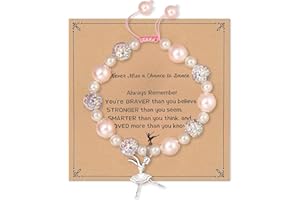 LXONTSG Pulsera de La Amistad, Pulseras de Perlas Ajustable, Cartoon Niña Pulseras, Regalo de Joyería para Niñas