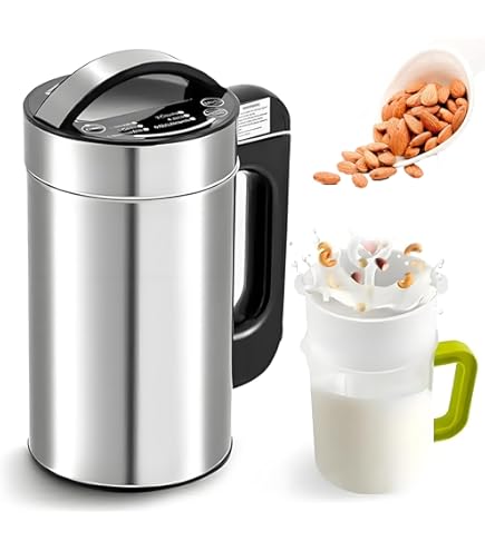 JATA MILKER JELV2350 - Maschine für hausgemachte Gemüsemilch, Haferflocken, Soja, Reis, Mandeln, maximale Emulsion, 1 Liter in 1 Minute, mit 5 Rezepten