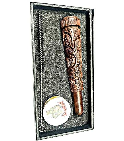 Handmade Brass Hookah Pipe – Vintage Style Smoking Tobacco Pipe, Home Decor Showpiece (India)