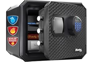 Master Lock Coffre-Fort Anti Feu et Etanche, 23L, 417 x 348 x 478 mm, Combinaison Digitale et Clavier Rétroéclairé, pour la Maison ou Le Travail