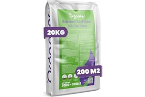 Engrais De Jardin Universel - 20 Kg - Pour 200 M - Engrais De Haute Qualité Pour Toutes Les Plantes De Jardin - Favorise Une Croissance Forte Et Une Floraison Riche - Organifer