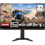 Lenovo G32qc-30 | 31,5" 2K Gaming Monitor | 2560x1440 | 170Hz | 350 nits | 0,5ms Reaktionszeit | HDMI | DisplayPort | AMD Fre