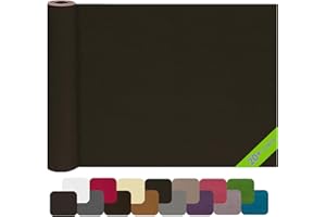 HOCOXW Patch de Réparation Cuir 30 X 100 cm, Simili Cuir Autocollant-Rouleau Adhesif Cuir-PU Patch Cuir Auto-adhésif Rénovation pour Canapé, Siège de Voiture, Sacs à Main, Vestes, Meubles.(Marron Foncé)