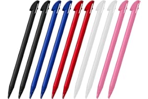 DelTex Stylus Touch Pen for Nintendo 3DS XL, Set of 10 - Preserves Touch Screen, Prevents Scratches, Compatible with Original 3DS XL Console