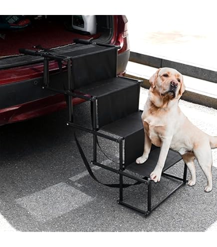 Dog Ramp To Bed POKSAUAE Pet Ramp Dog Ramp Car Ramp Folding Pet