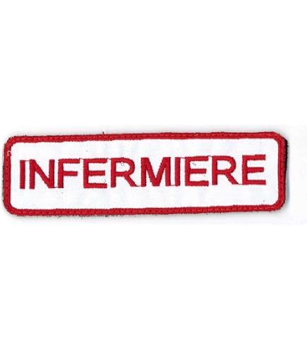 Toppa Ricamata Fosforescente SOCCORRITORE 11 X 2 Cm | Cucitura O Termoadesiva | Ideale Per Capi E Zaini
