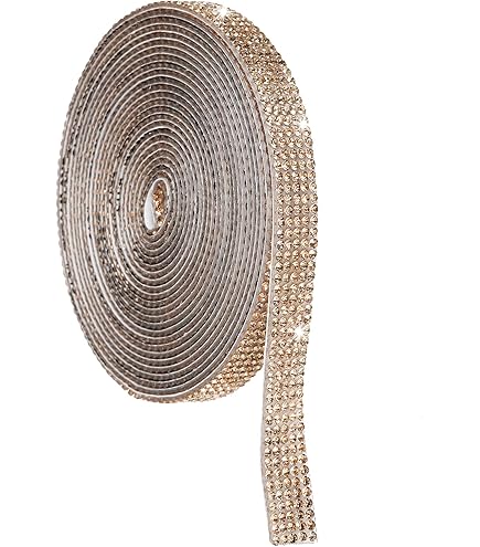 Nastro Adesivo Brillante Per Artigianato Dream HorseX Nastro Strass Diamanti - 4 Rotoli Autoadesivi Per Decorazioni Fai Da Te Strass Cristallo Decorativo