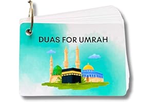 ALBIDAYA ISLAMIC STORE Albidaya Store Umrah Dua Cards, Step by Step Guide Umrah Duas, Umrah Gift, Umrah Prayers and Supplications, Umrah Flash Cards (No Lanyard)