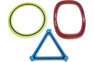 Aerobie 3 Anillos voladores en Paquete Combinado Ring Orbiter Boomerang y Pro Blade (Spin Master 6064517)