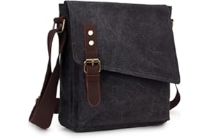 MayBlosom Small Messenger Bag,Water Resistant Shoulder Bag Canvas Crossbody Purse for Women Men