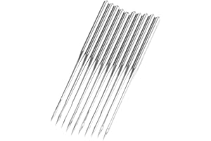 Hicello 10Pcs DB*1 Industrial Sewing machine Needles for JUKI DDL-555 SINGER BROTHER,Size:10/70