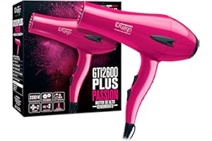 POSTQUAM ID Italian Design - Secador Pelo Profesional GTI 2600 Passion Plus Hair Dryer | Potencia 2200W - Motor AC de Alto Rendimiento - 2 Velocidades y 3 Modos de Calor - Color Rosa