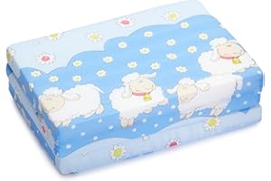 IWH 68.8719/00 - Kinder-Reise-Matratze, hell, ca. 60 x 120 x 6 cm