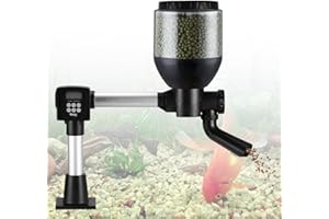 Futterautomat Teich, Large Programmierbarer Fischfutterautomat Outdoor mit LCD Display Controller, Automatischer Fischfutterspender 8.5 Liters Fish Feeder Pond Koi for Weekend Holiday