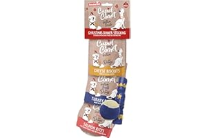 Rosewood Cupid & Comet Christmas Dinner & Toys Stocking Gift, Dog Treats