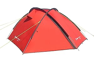 Berghaus Brecon 2 Tent for 2 People for Harsh Weather Conditions, 2 Man, Compact, Lightweight, Dome, Easy to Pitch, Backpacking, Festivals, Weekend Trips, Wild Camping, Hiking, 5000mm HH, Red