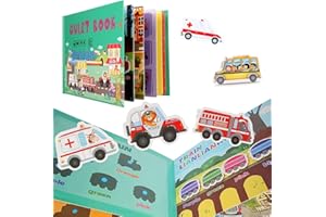 LIUPMEG Montessori Quiet Book,Ruhiges Buch Montessori for Toddlers,Educational Toy Book,Interactive Busy Book,Puzzle Buch Pädagogisches Spielzeug,Ruhiges Buch Montessori for Toddlers,Kleinkinder Spielzeugbuch