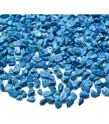 300 Perline Di Pietra Irregolari Verde - Per Braccialetti Fai Da Te, Foro 1mm, 5-13mm - Foto 3