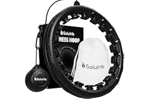 SOLULIFE Nouveau Cerceau Hula Hoop Fitness pour Sport Maison - Cerceau Fitness Facile à Utiliser