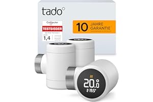 tado° Smartes Heizkörperthermostat X – Trio Pack, Heizungssteuerung per App und Smart Speaker (Alexa, Siri, Google Assistant), Energie sparen, DIY Installation