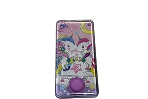 MIBANDERA Mini Giochi d'Acqua Ad Anelli per Ragazze e Ragazzi - Gioco di Abilità di Viaggio - Aguaplay, Acqua Geme, Aqua Play (Unicorno 28 Viola)