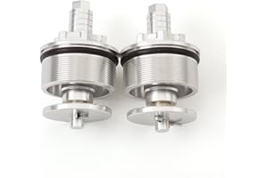 FXCNC Motorcycle 41mm Preload Adjusters Fork Bolts Aluminum Shock Absorber & Screws Compatible with CB400 1992-1998, CB750 1992-2001, FZ6R FZ6 2009-2015