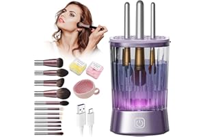 ‎LOZLTX LOZLTX Profi Pinselreiniger Make Up 【9000RPM Ultra-Power 4.0】Elektrischer Make Up Pinsel Reiniger mit Silikonnetz-Deckel für alle Bürstengrößen Hygiene für Makeup Brush Cleaner
