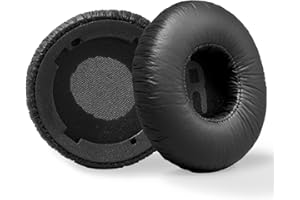 PESLNG Cuscinetti auricolari sostitutivi professionale Compatibile con JBL Tune 600 (600BTNC)/Tune 660 (660NC)/Tune 670 (670NC), realizzati con schiuma memory di alta qualità (Pelle proteica-nero)