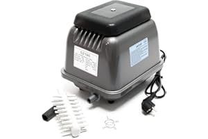 SunSun HJB-280 Aireador de Estanque 16800l/h 100W Bomba de Aire para acuarios y estanques para Agua sin Hielo en Invierno y Suministro de oxígeno en Verano