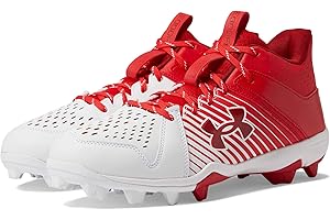Under Armour Scarpe da baseball da uomo Leadoff Mid in gomma modellata
